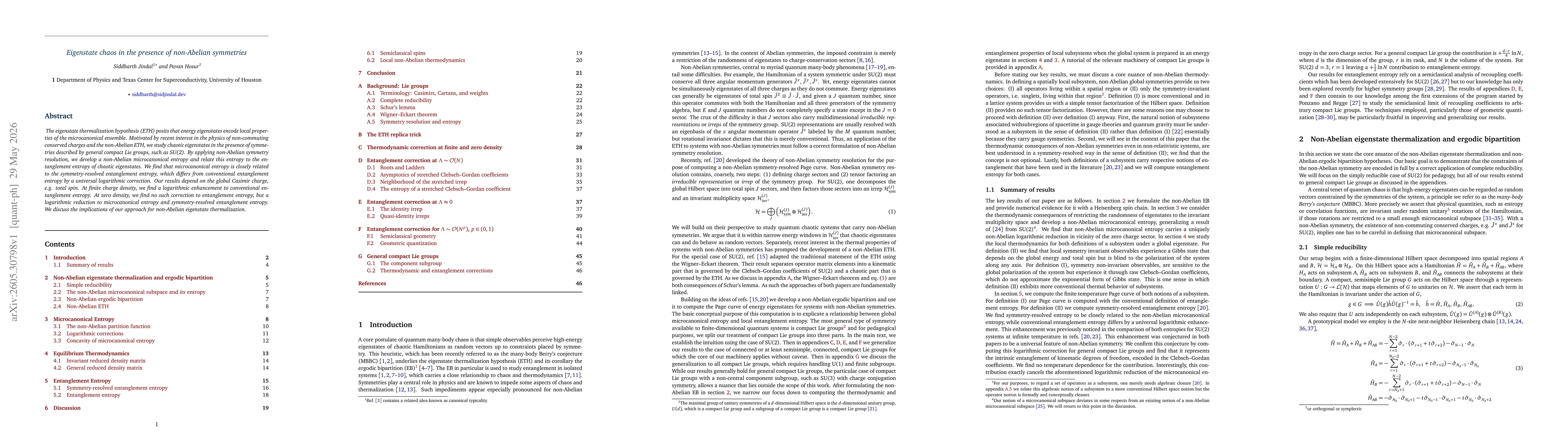 Thumbnail for Eigenstate chaos in the presence of non-Abelian symmetries