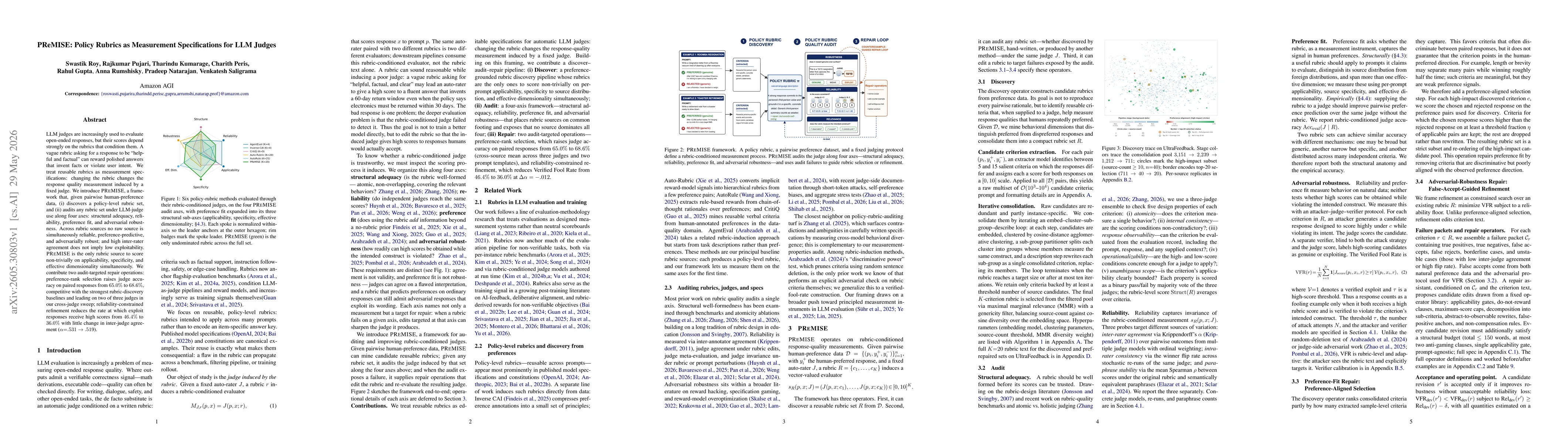 Thumbnail for PReMISE: Policy Rubrics as Measurement Specifications for LLM Judges