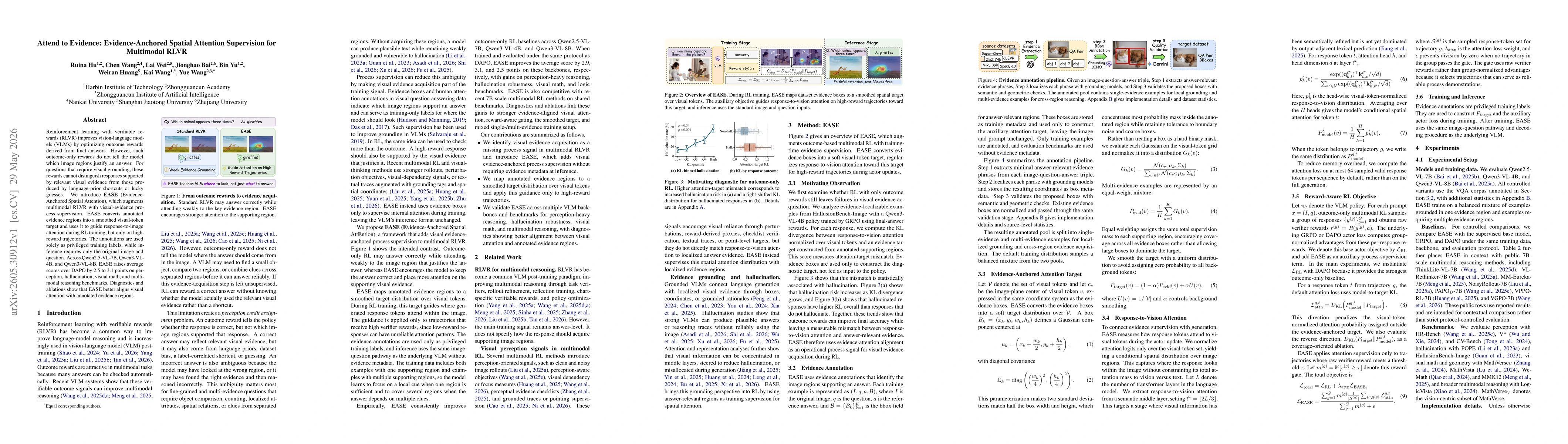 Thumbnail for Attend to Evidence: Evidence-Anchored Spatial Attention Supervision for Multimodal RLVR