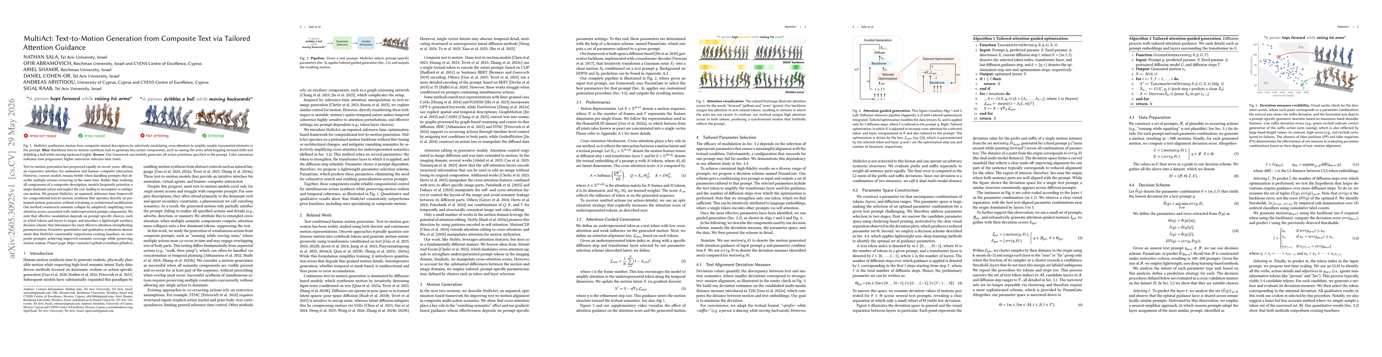 Thumbnail for MultiAct: Text-to-Motion Generation from Composite Text via Tailored Attention Guidance