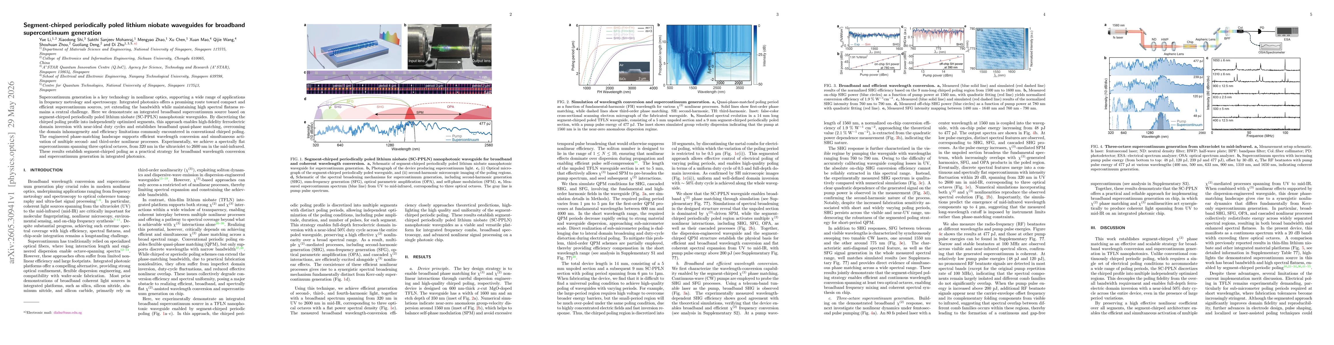 Thumbnail for Segment-chirped periodically poled lithium niobate waveguides for broadband supercontinuum generation