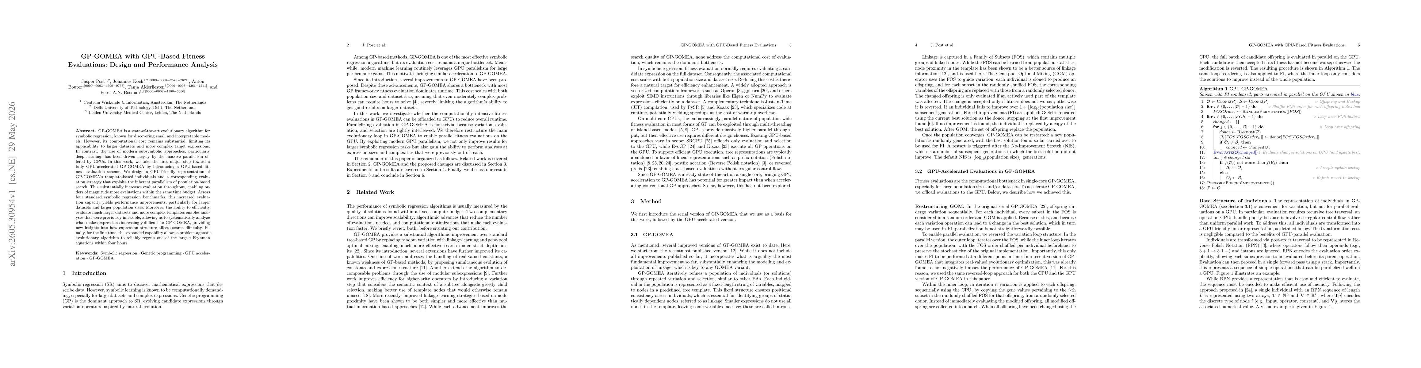 Thumbnail for GP-GOMEA with GPU-Based Fitness Evaluations: Design and Performance Analysis