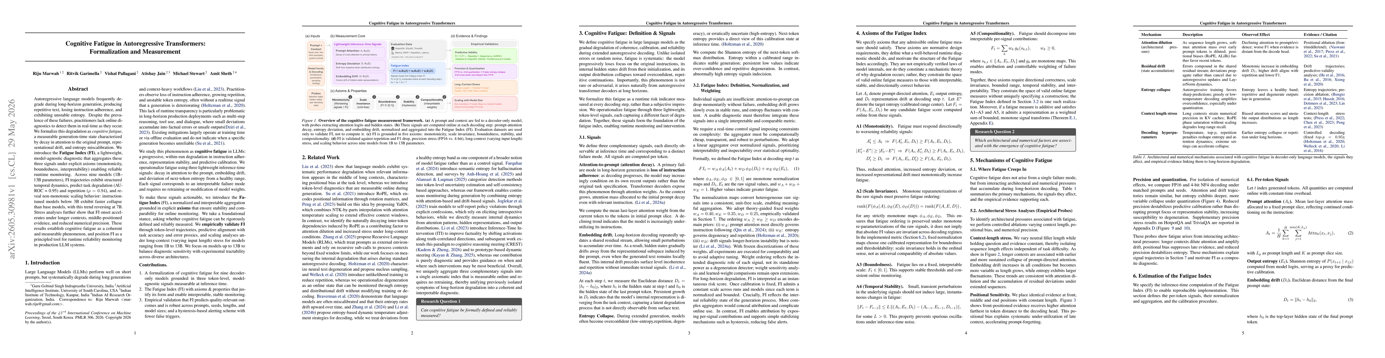 Thumbnail for Cognitive Fatigue in Autoregressive Transformers: Formalization and Measurement