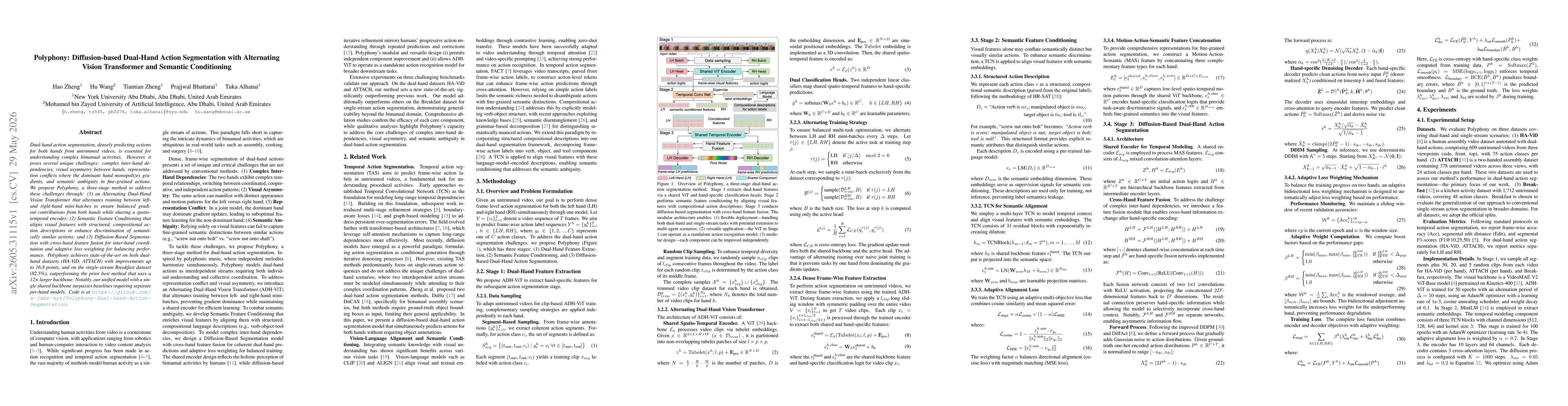 Thumbnail for Polyphony: Diffusion-based Dual-Hand Action Segmentation with Alternating Vision Transformer and Semantic Conditioning