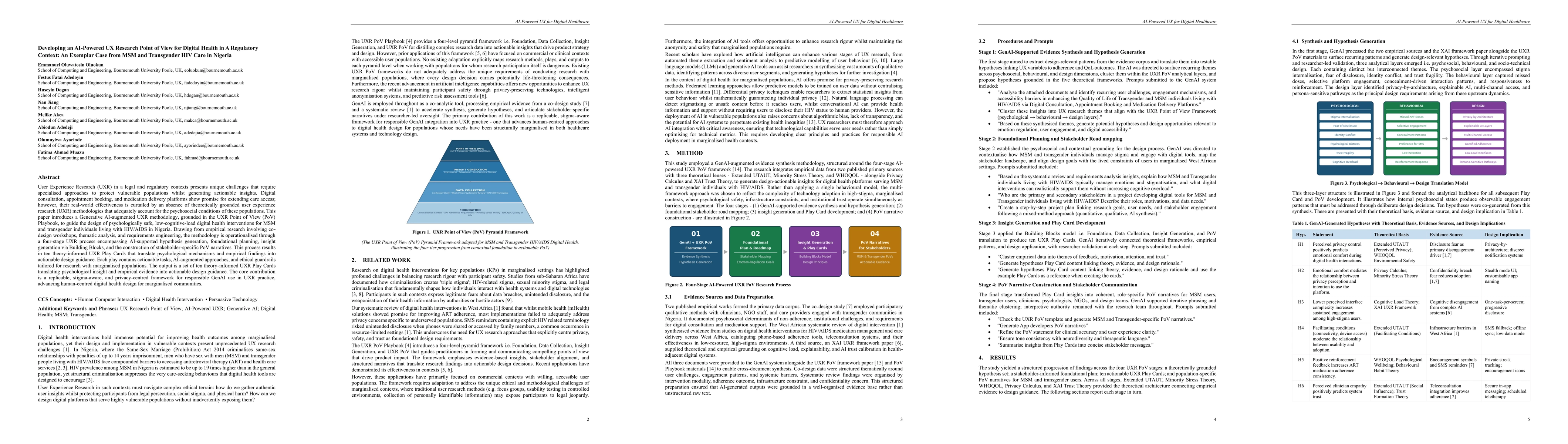 Thumbnail for Developing an AI-Powered UX Research Point of View for Digital Health in A Regulatory Context: An Exemplar Case from MSM and Transgender HIV Care in Nigeria