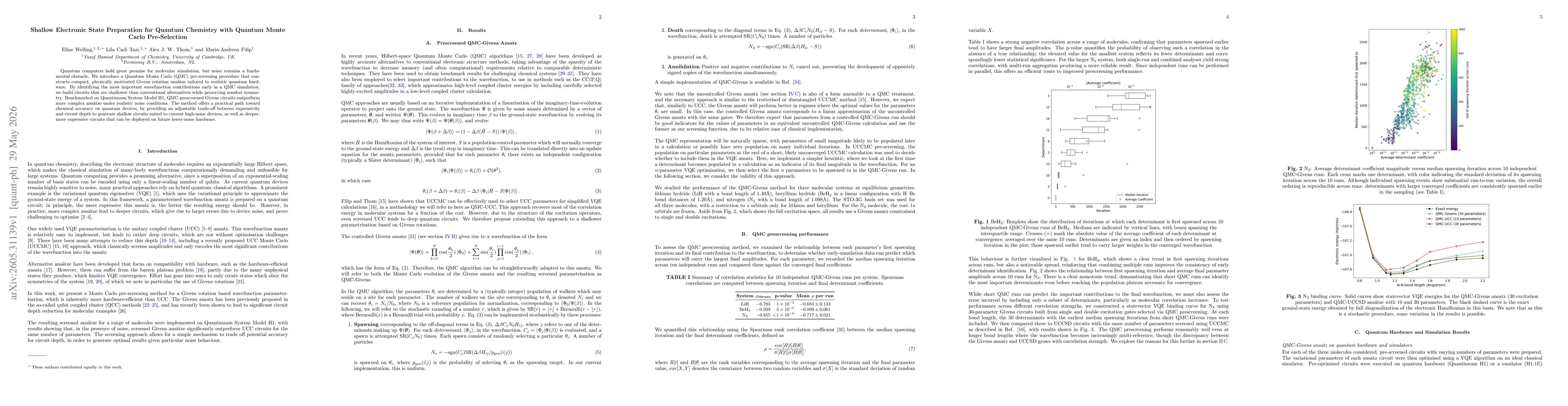 Thumbnail for Shallow Electronic State Preparation for Quantum Chemistry with Quantum Monte Carlo Pre-Selection