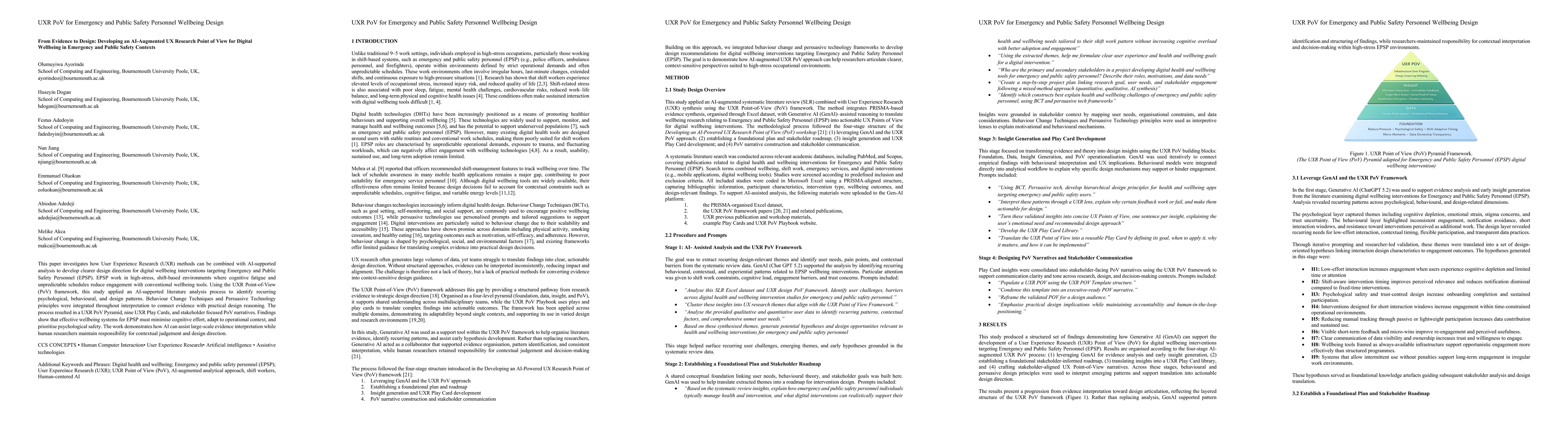 Thumbnail for From Evidence to Design: Developing an AI-Augmented UX Research Point of View for Digital Wellbeing in Emergency and Public Safety Contexts
