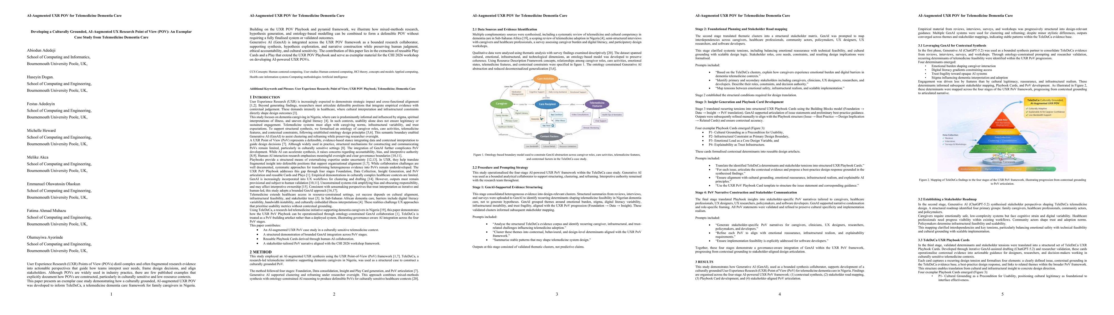 Thumbnail for Developing a Culturally Grounded, AI-Augmented UX Research Point of View (POV): An Exemplar Case Study from Telemedicine Dementia Care