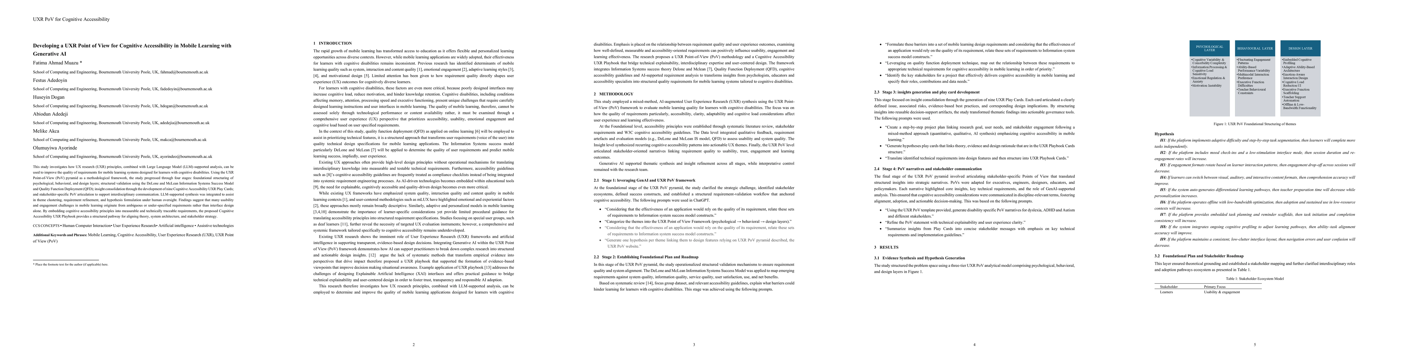 Thumbnail for Developing a UXR Point of View for Cognitive Accessibility in Mobile Learning with Generative AI