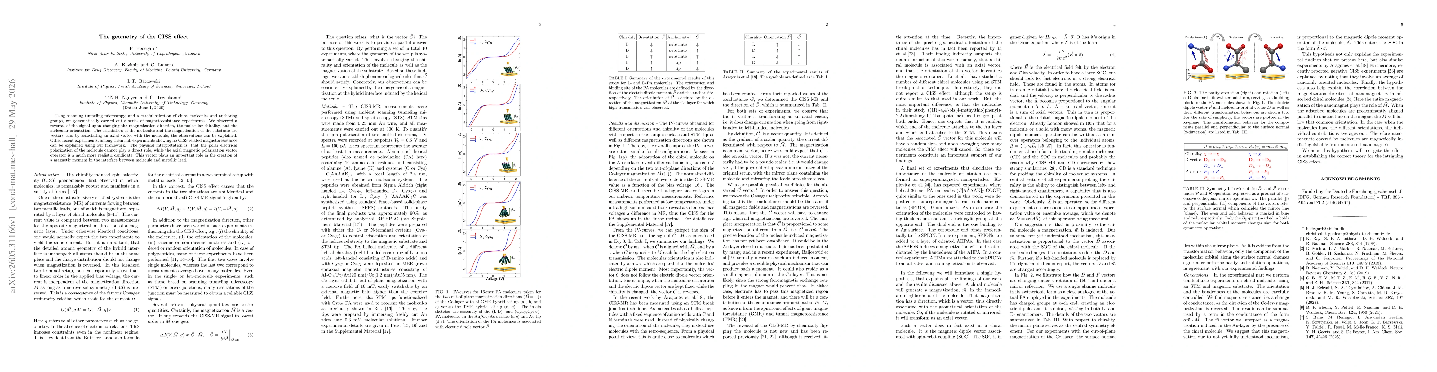 Thumbnail for The geometry of the CISS effect