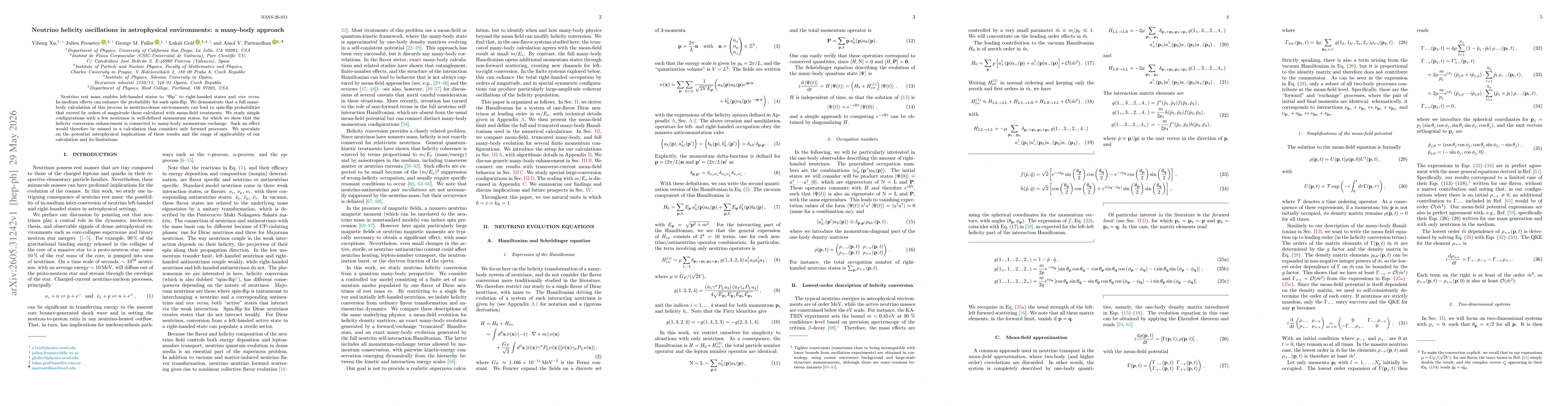 Thumbnail for Neutrino helicity oscillations in astrophysical environments: a many-body approach
