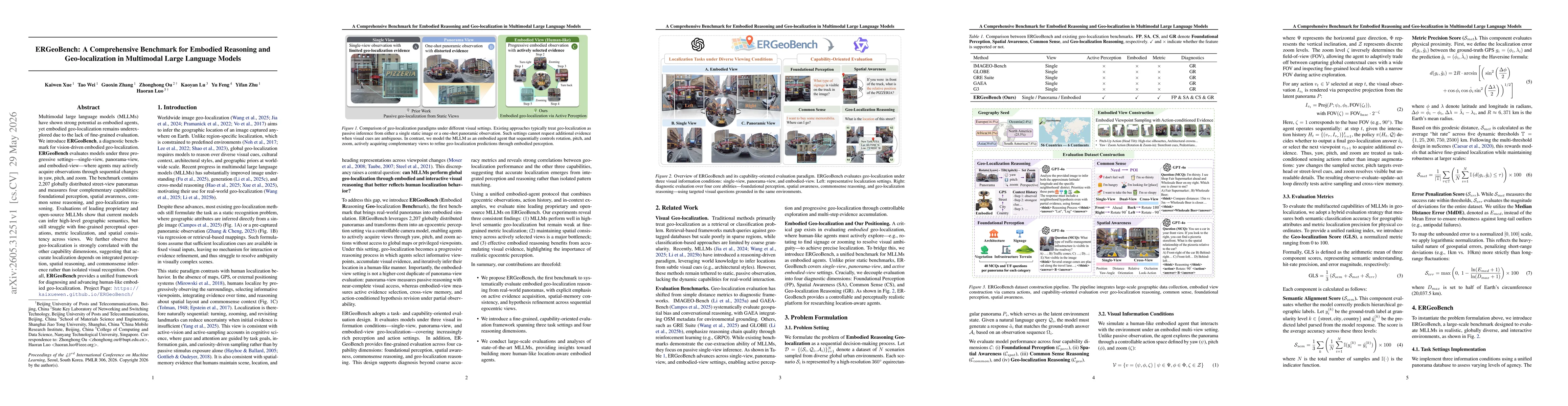 Thumbnail for ERGeoBench:A Comprehensive Benchmark for Embodied Reasoning and Geo-localization in Multimodal Large Language Models