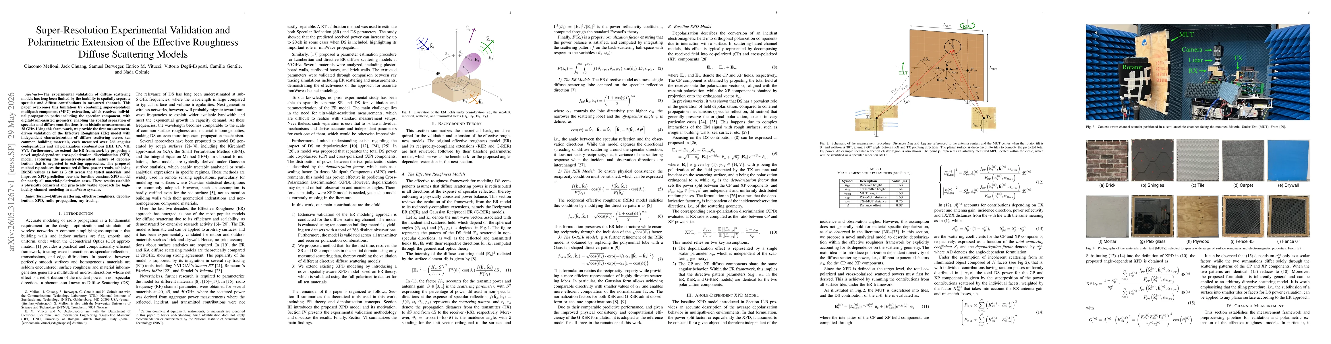Thumbnail for Super-Resolution Experimental Validation and Polarimetric Extension of the Effective Roughness Diffuse Scattering Models