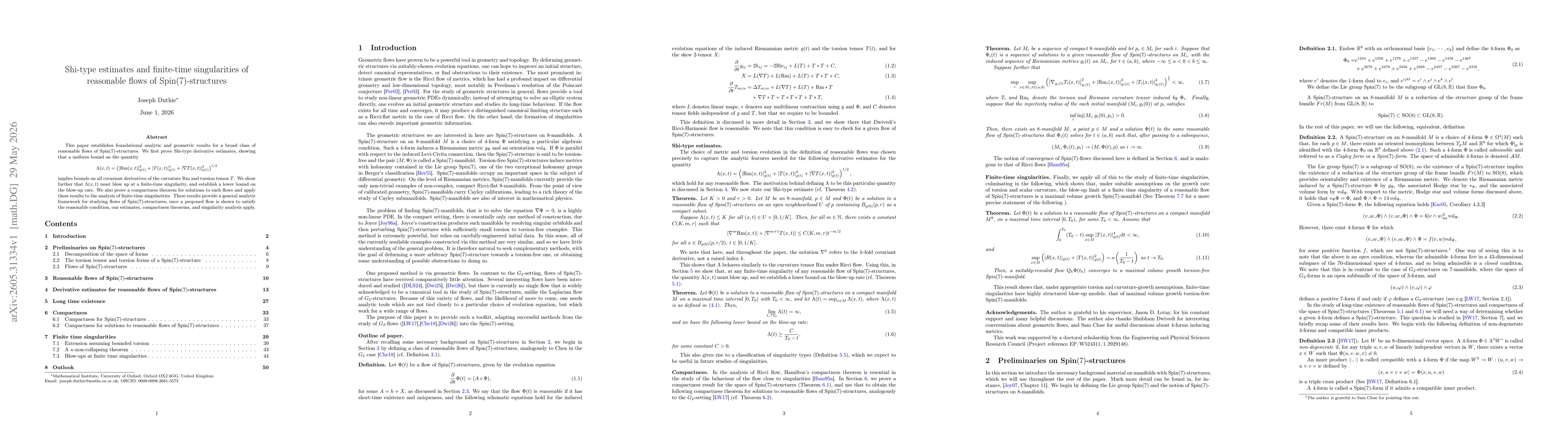 Thumbnail for Shi-type estimates and finite-time singularities of reasonable flows of Spin(7)-structures