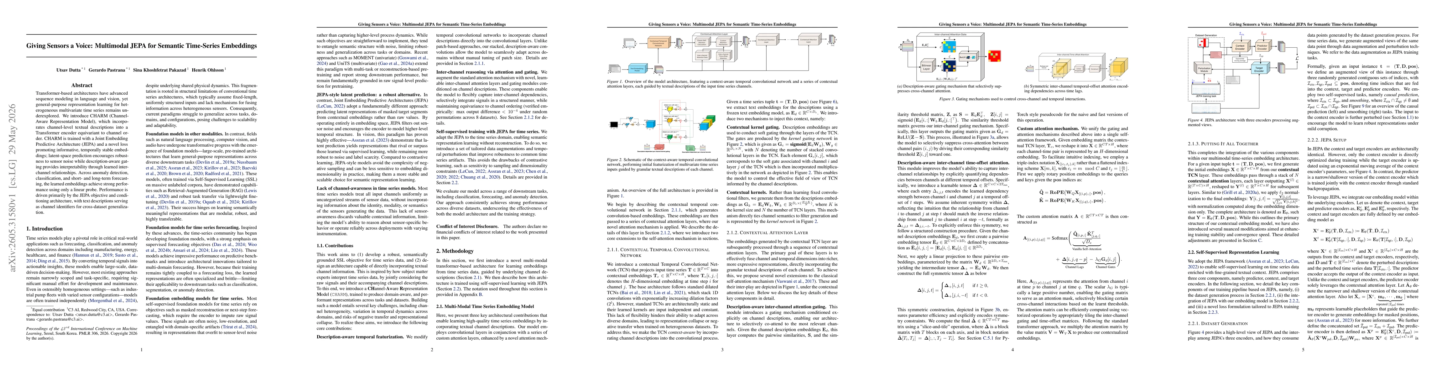 Thumbnail for Giving Sensors a Voice: Multimodal JEPA for Semantic Time-Series Embeddings