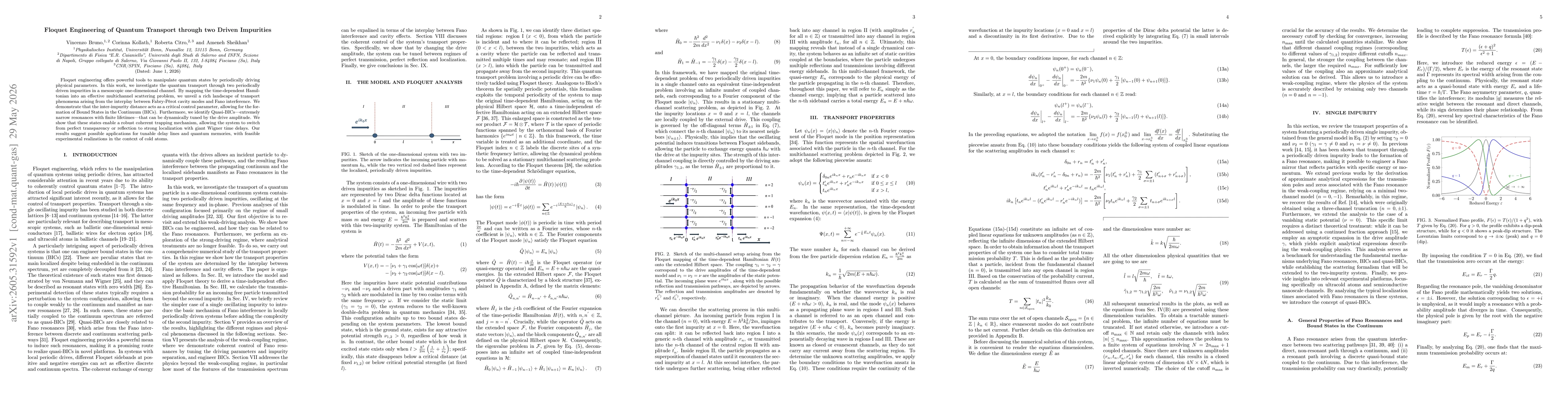 Thumbnail for Floquet Engineering of Quantum Transport through two Driven Impurities