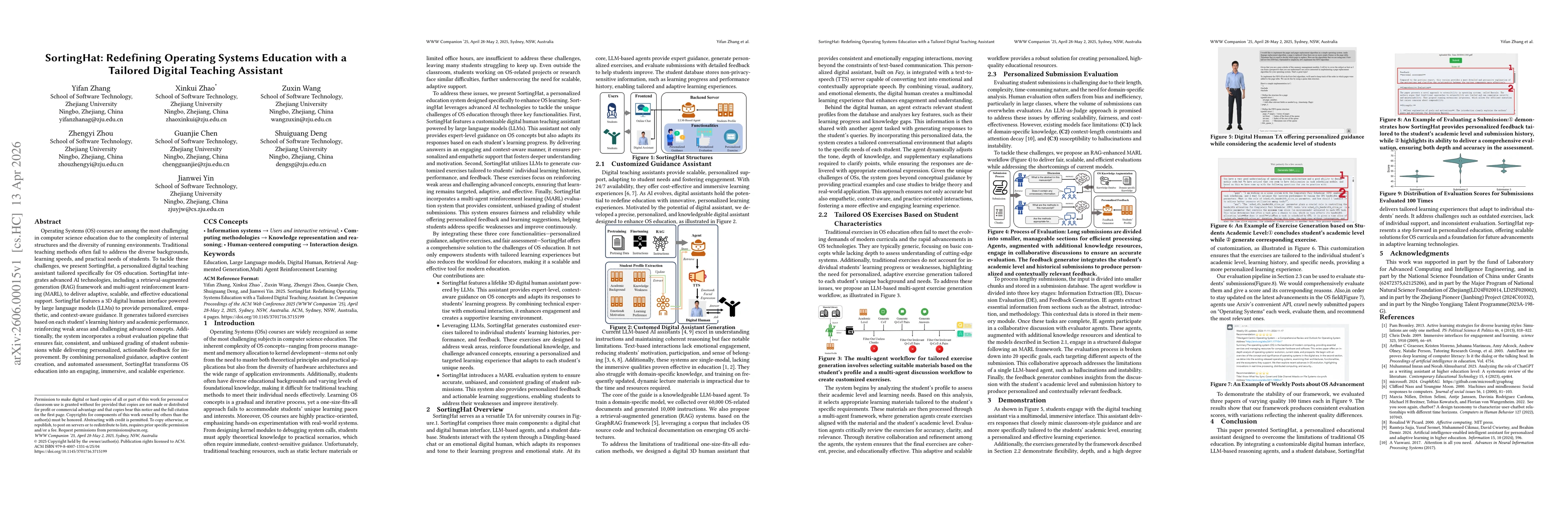 Thumbnail for SortingHat: Redefining Operating Systems Education with a Tailored Digital Teaching Assistant