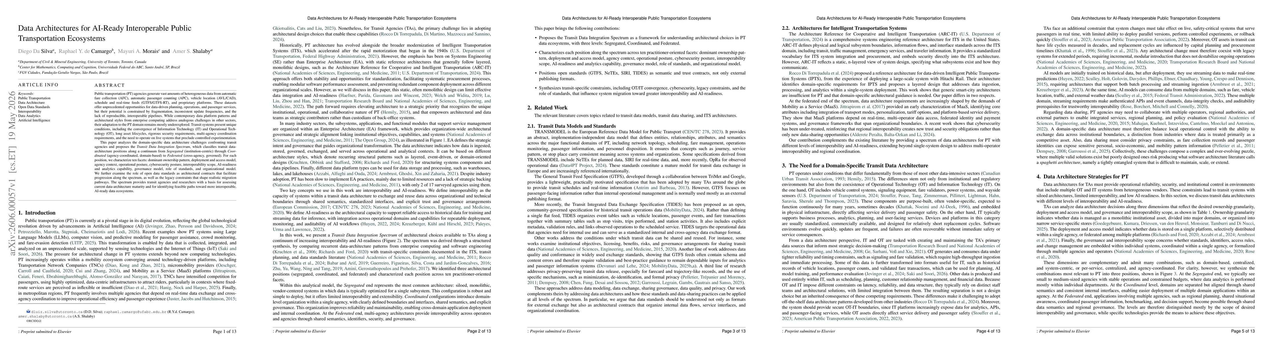 Thumbnail for Data Architectures for AI-Ready Interoperable Public Transportation Ecosystems