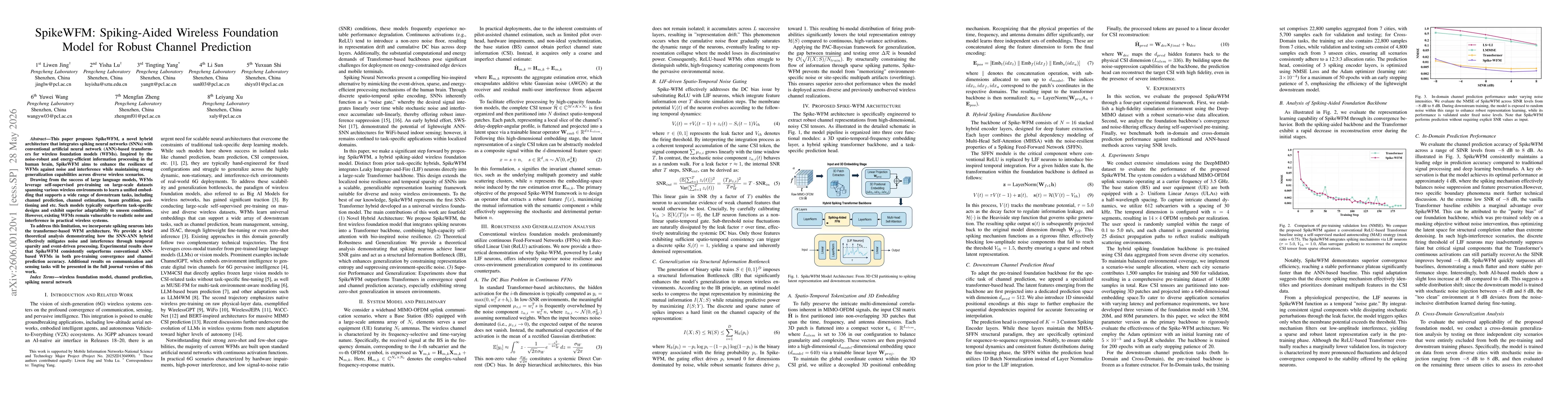 Thumbnail for SpikeWFM: Spiking-Aided Wireless Foundation Model for Robust Channel Prediction