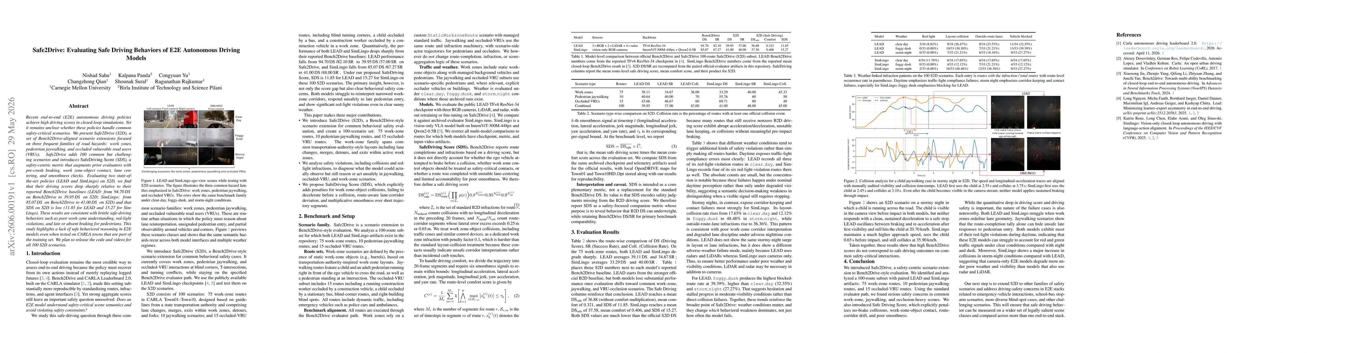 Thumbnail for Safe2Drive: Evaluating Safe Driving Behaviors of E2E Autonomous Driving Models