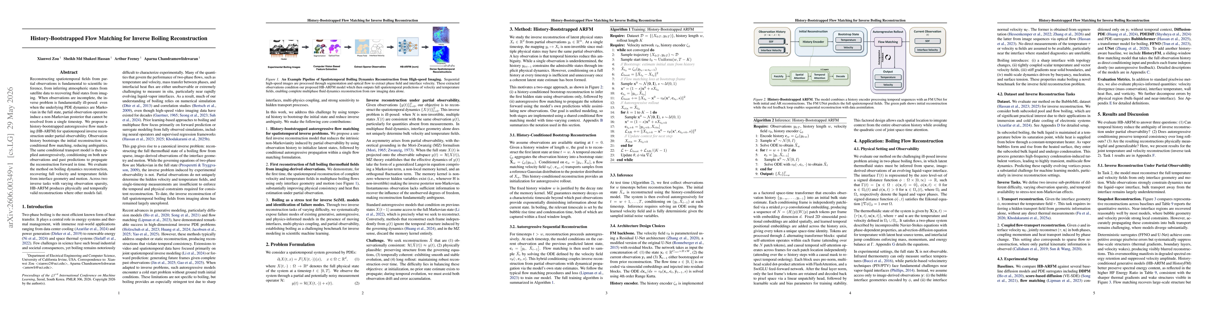 Thumbnail for (HB-ARFM) History-Bootstrapped Flow Matching for Inverse Boiling Reconstruction