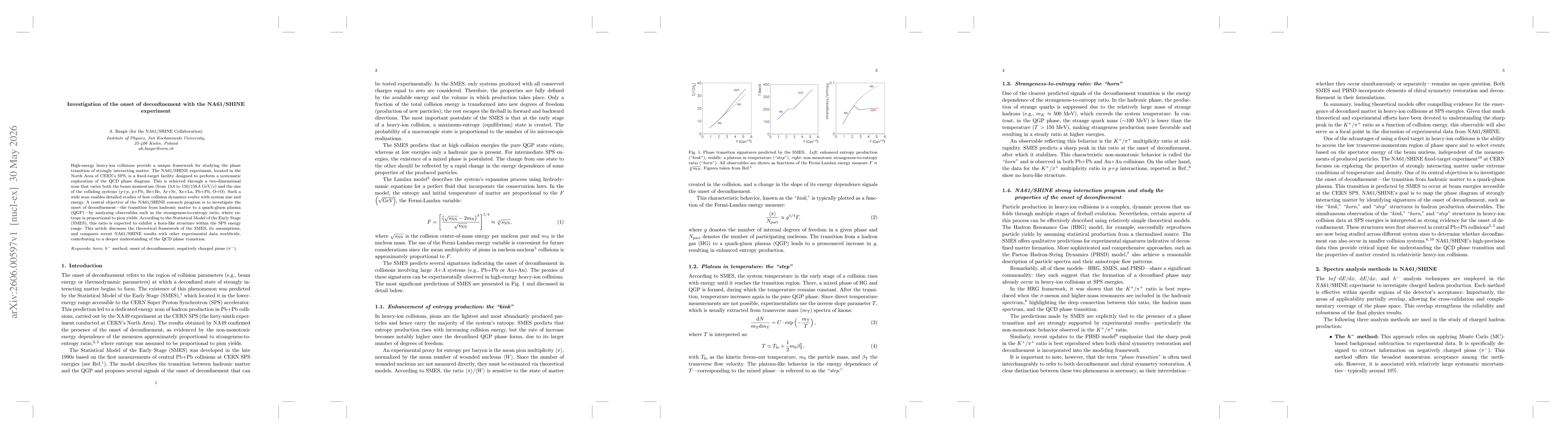 Thumbnail for Investigation of the onset of deconfinement with the NA61/SHINE experiment