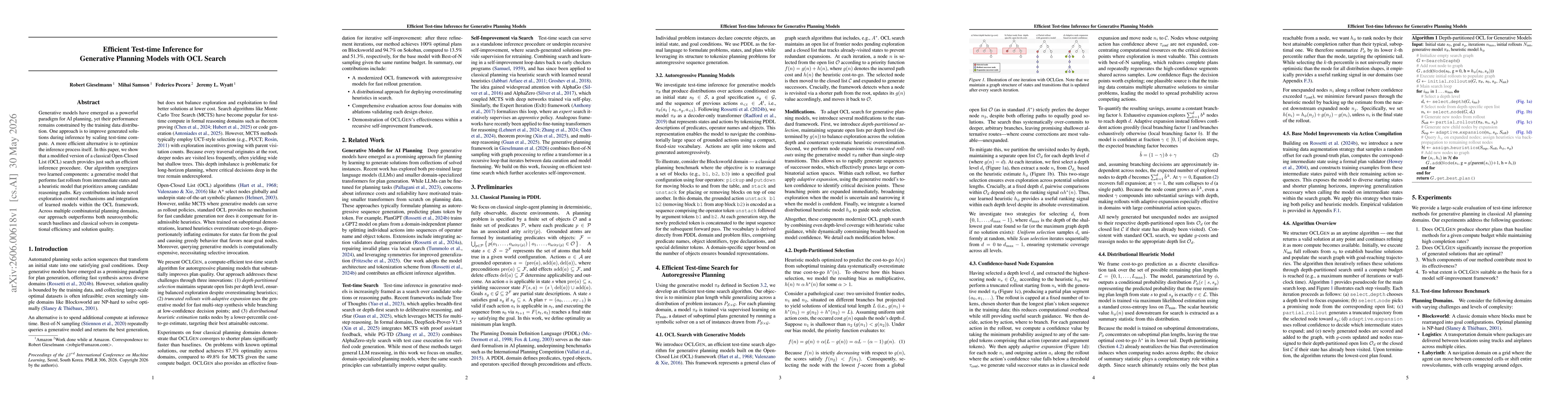 Thumbnail for Efficient Test-time Inference for Generative Planning Models