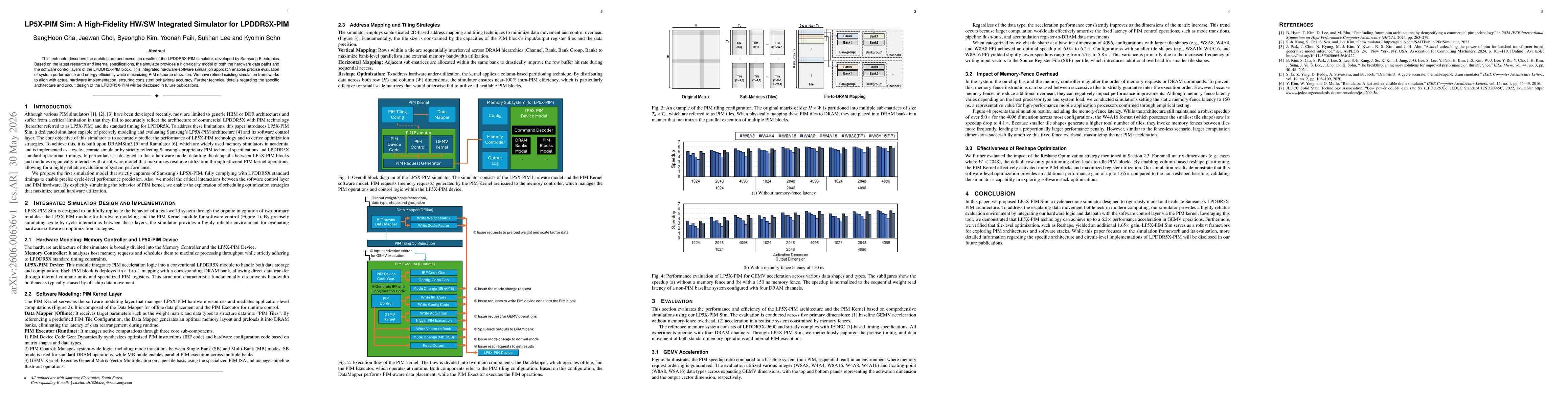 Thumbnail for LP5X-PIM Sim: A High-Fidelity HW/SW Integrated Simulator for LPDDR5X-PIM