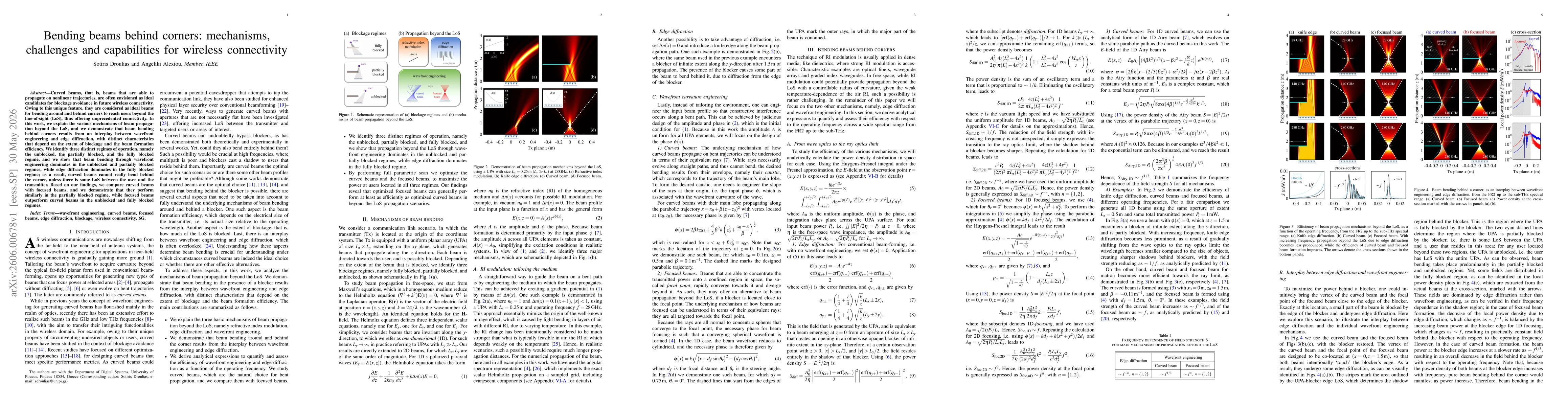 Thumbnail for Bending beams behind corners: mechanisms, challenges and capabilities for wireless connectivity