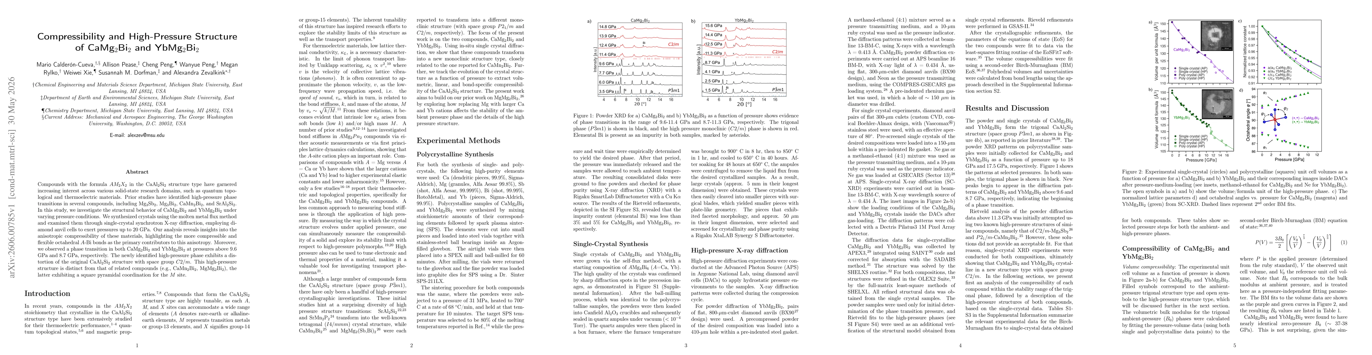 Thumbnail for Compressibility and High-Pressure Structure of CaMg$_2$Bi$_2$ and YbMg$_2$Bi$_2$