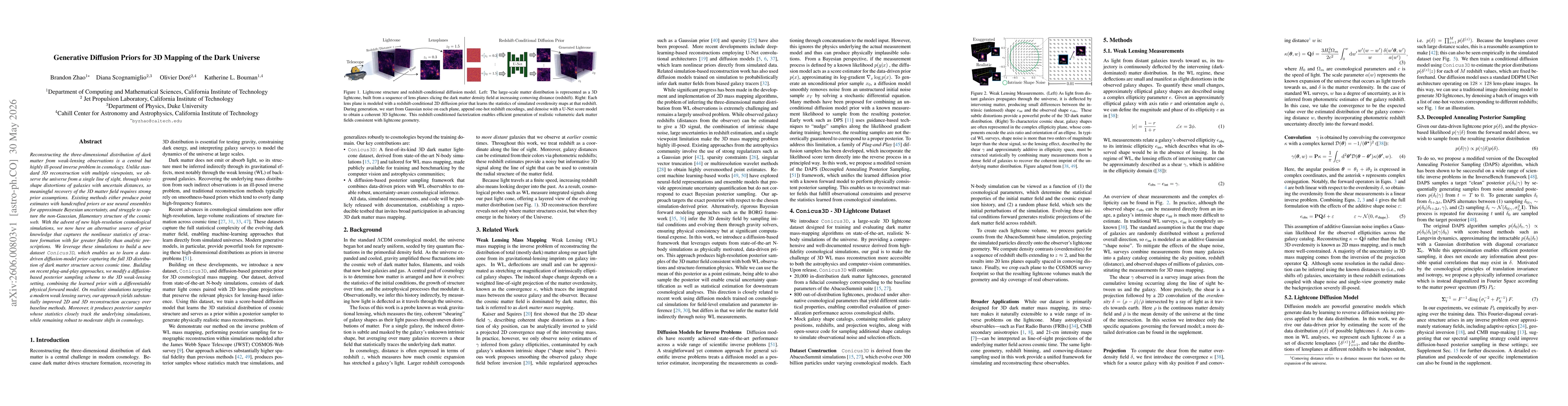Thumbnail for Generative Diffusion Priors for 3D Mapping of the Dark Universe
