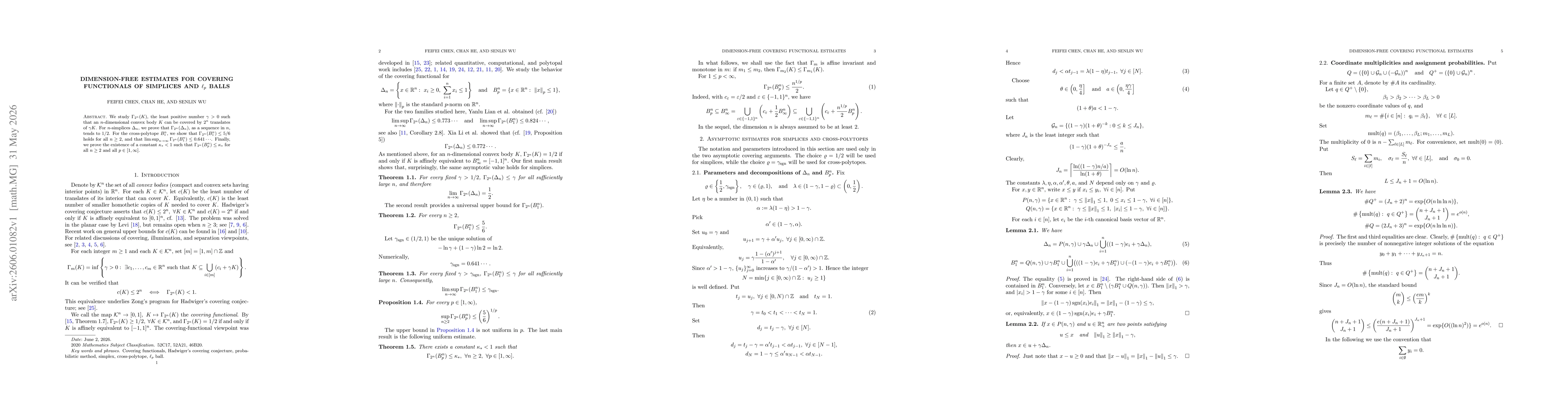 Thumbnail for Dimension-free estimates for covering functionals of simplices and $\ell_p$ balls