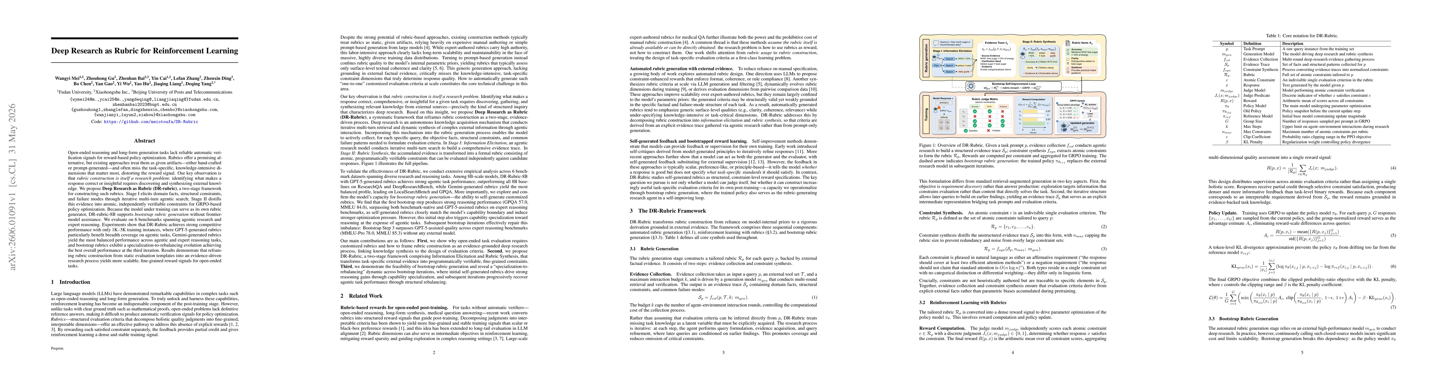 Thumbnail for Deep Research as Rubric for Reinforcement Learning