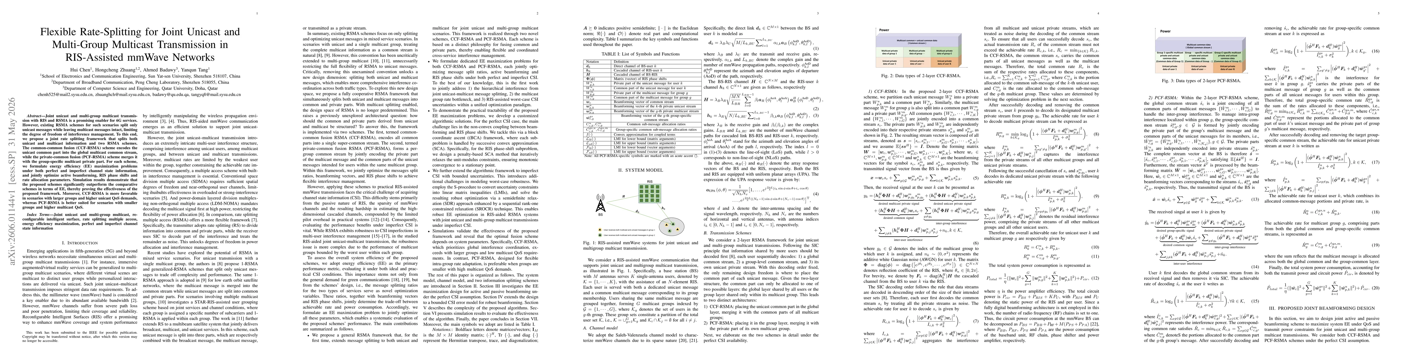 Thumbnail for Flexible Rate-Splitting for Joint Unicast and Multi-Group Multicast Transmission in RIS-Assisted mmWave Networks