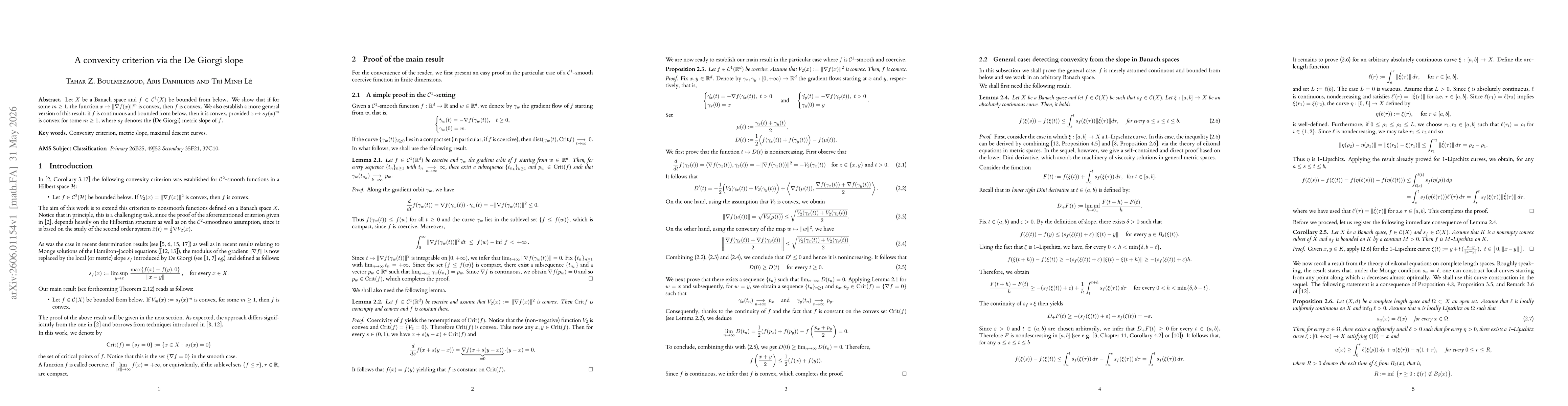 Thumbnail for A convexity criterion via the De Giorgi slope