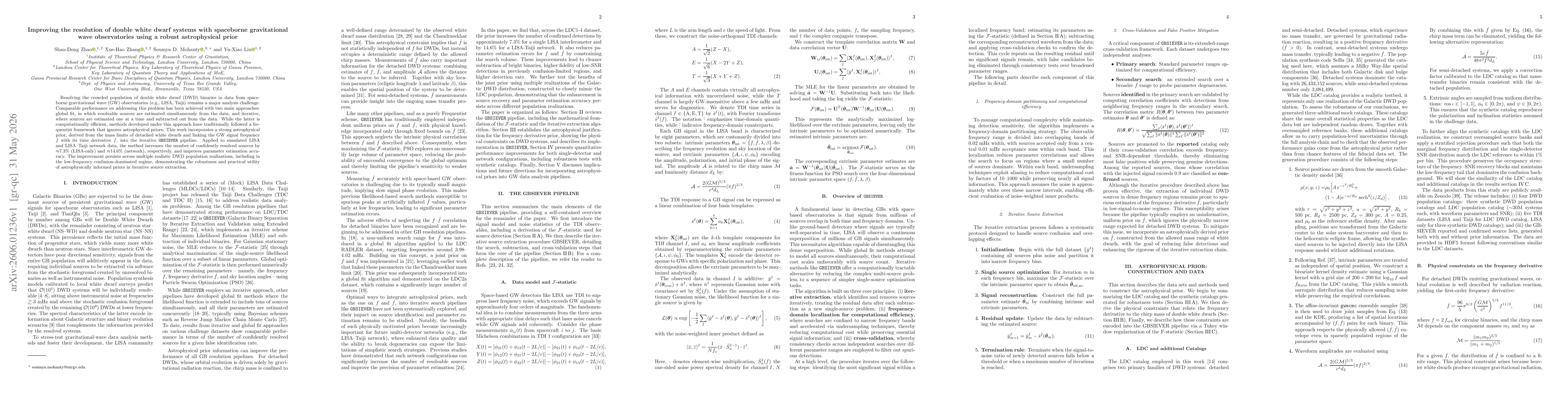 Thumbnail for Improving the resolution of double white dwarf systems with spaceborne gravitational wave observatories using a robust astrophysical prior
