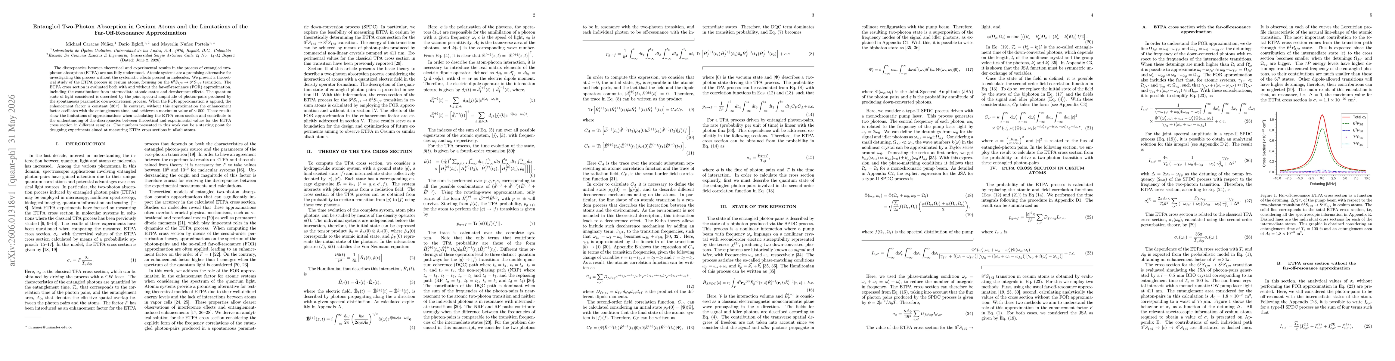 Thumbnail for Entangled Two-Photon Absorption in Cesium Atoms and the Limitations of the Far-Off-Resonance Approximation