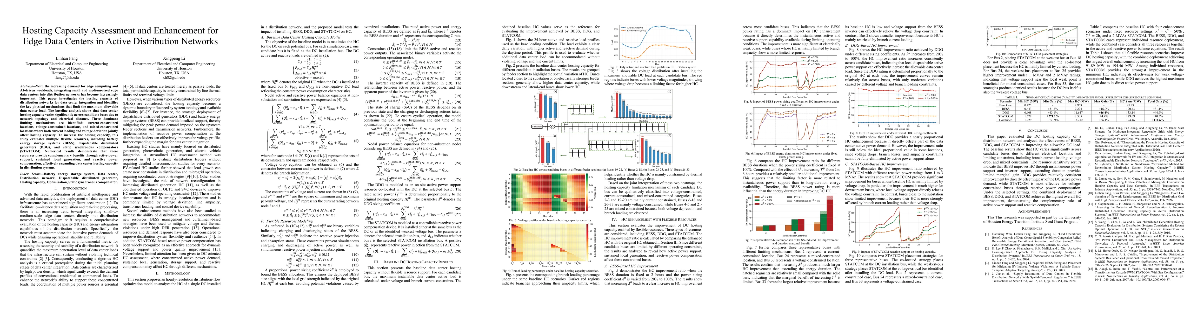 Thumbnail for Hosting Capacity Assessment and Enhancement for Edge Data Centers in Active Distribution Networks