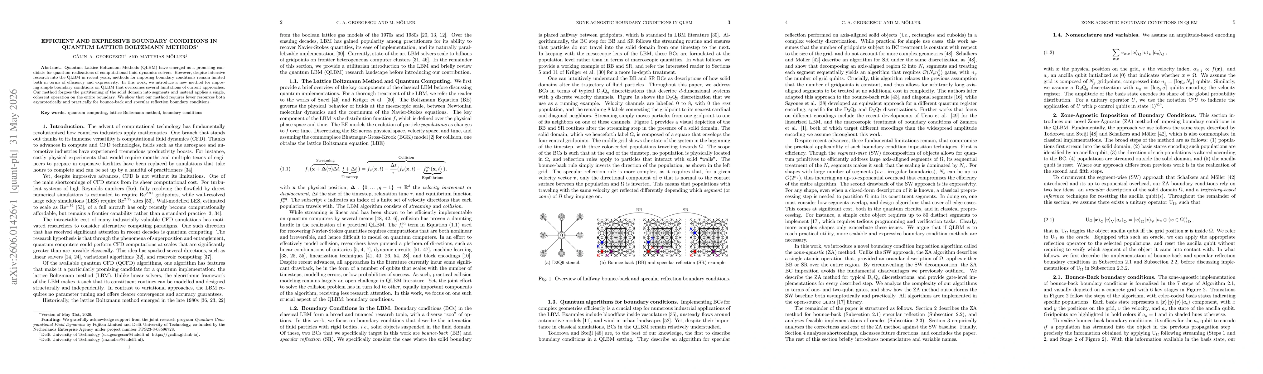 Thumbnail for Efficient and Expressive Boundary Conditions in Quantum Lattice Boltzmann Methods