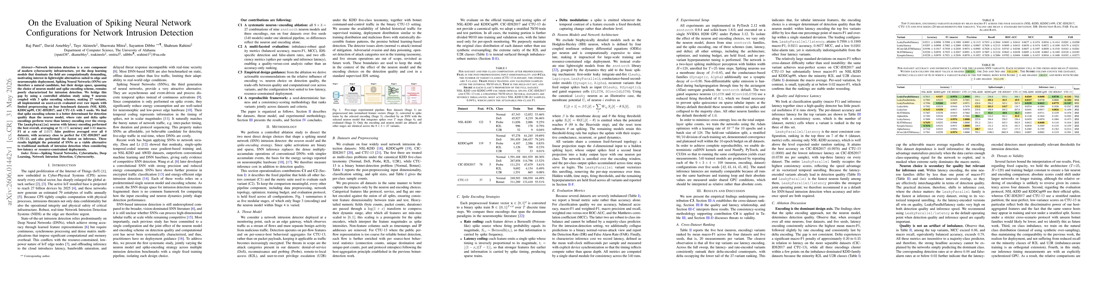 Thumbnail for On the Evaluation of Spiking Neural Network Configurations for Network Intrusion Detection