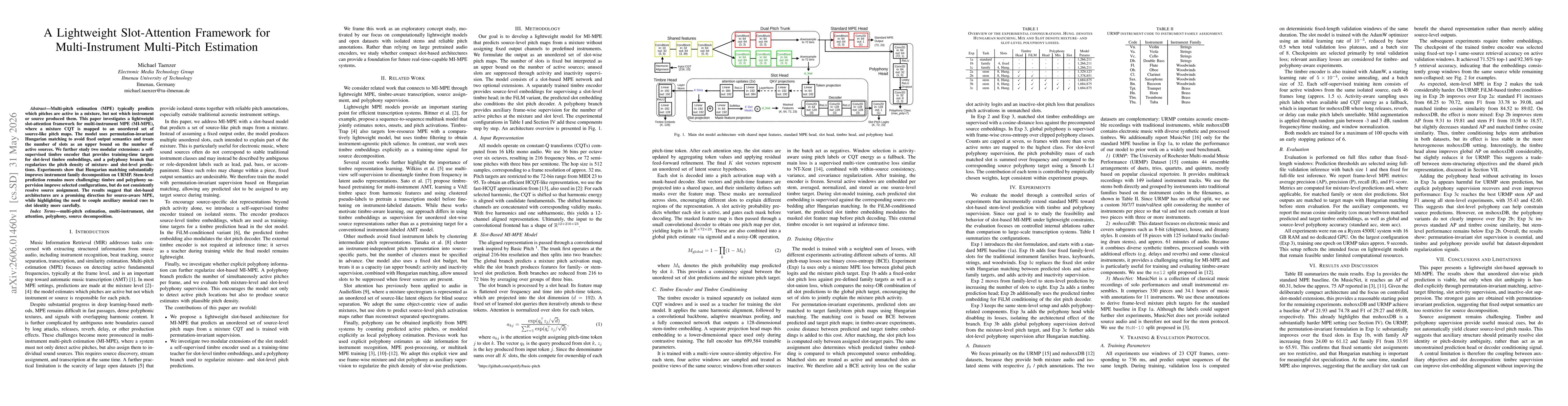 Thumbnail for A Lightweight Slot-Attention Framework for Multi-Instrument Multi-Pitch Estimation