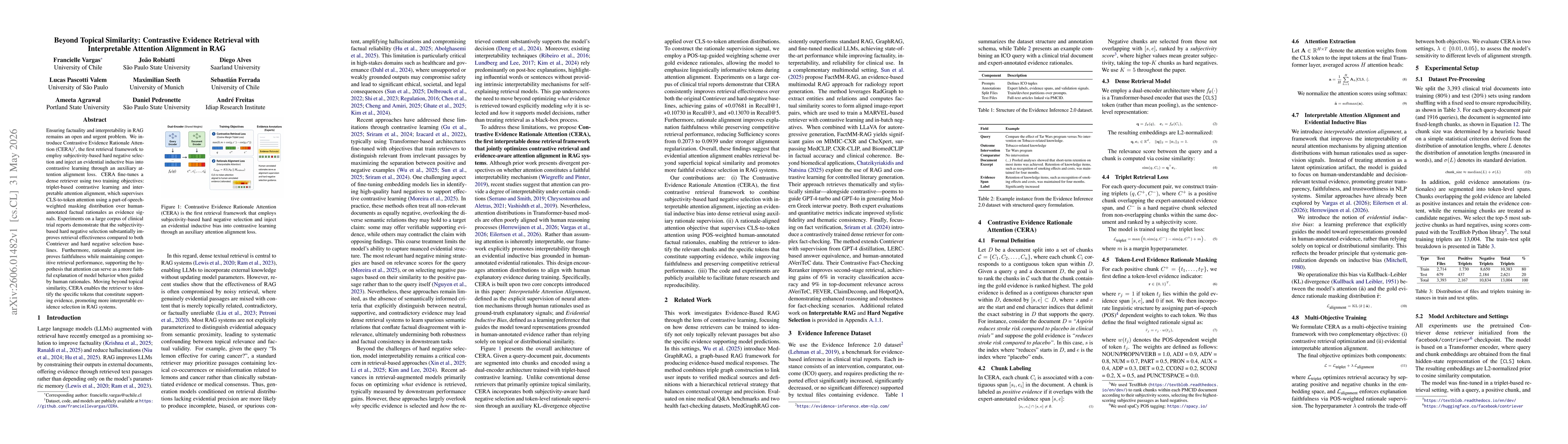 Thumbnail for Beyond Topical Similarity: Contrastive Evidence Retrieval with Interpretable Attention Alignment in RAG