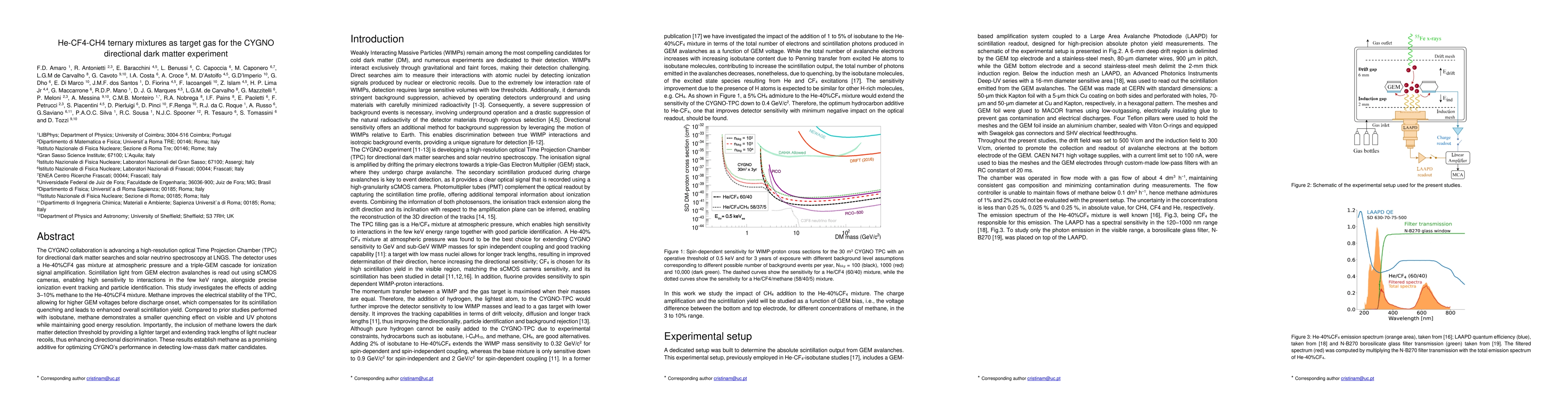Thumbnail for He-CF4-CH4 ternary mixtures as target gas for the CYGNO directional dark matter experiment