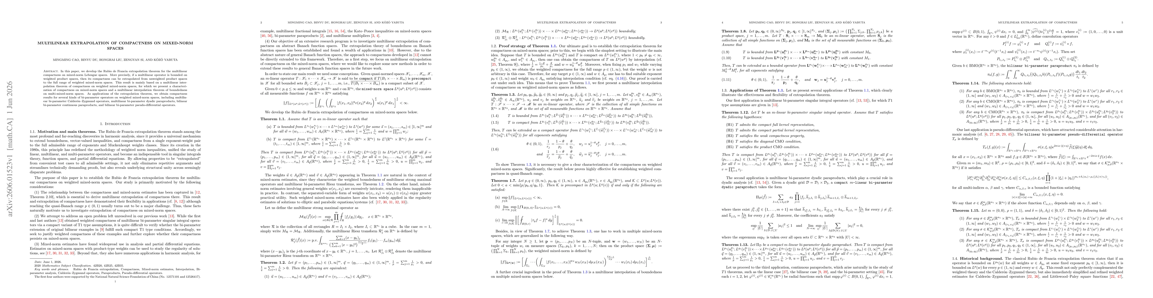 Thumbnail for Multilinear extrapolation of compactness on mixed-norm spaces
