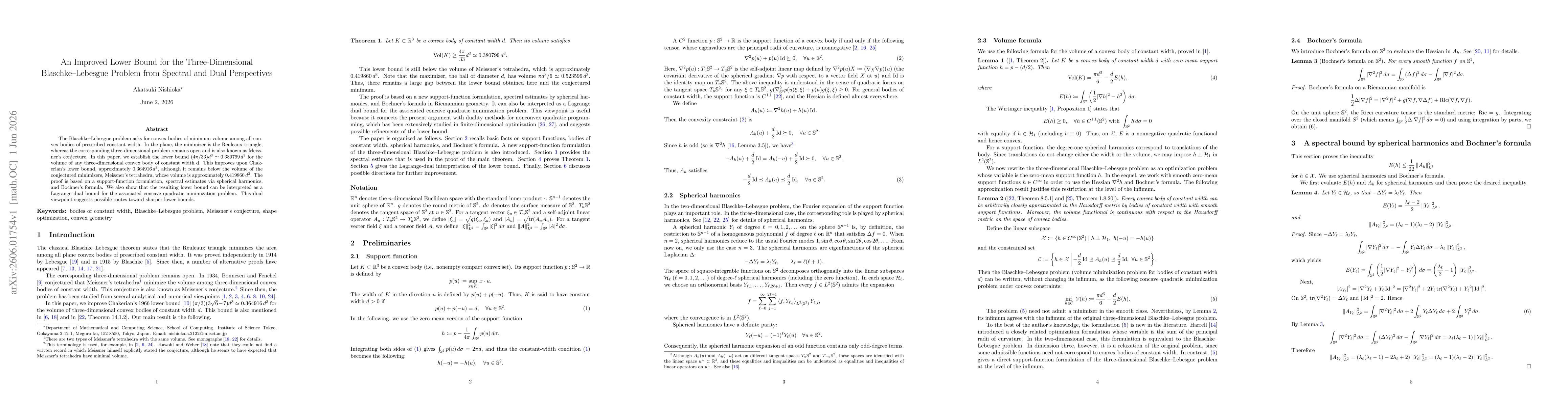 Thumbnail for An Improved Lower Bound for the Three-Dimensional Blaschke--Lebesgue Problem from Spectral and Dual Perspectives