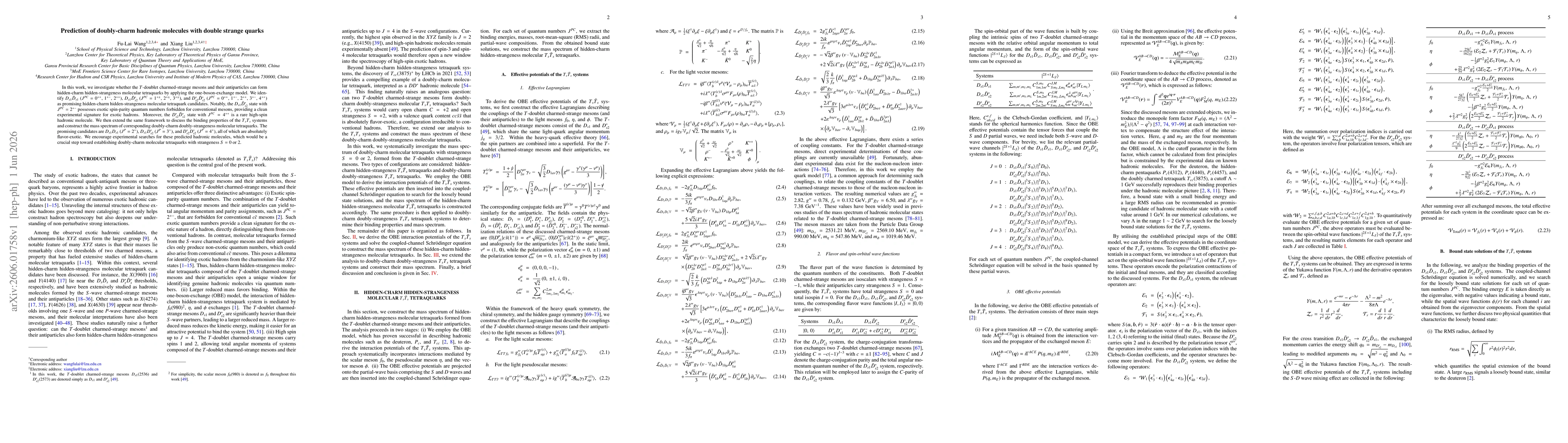 Thumbnail for Prediction of doubly-charm hadronic molecules with double strange quarks