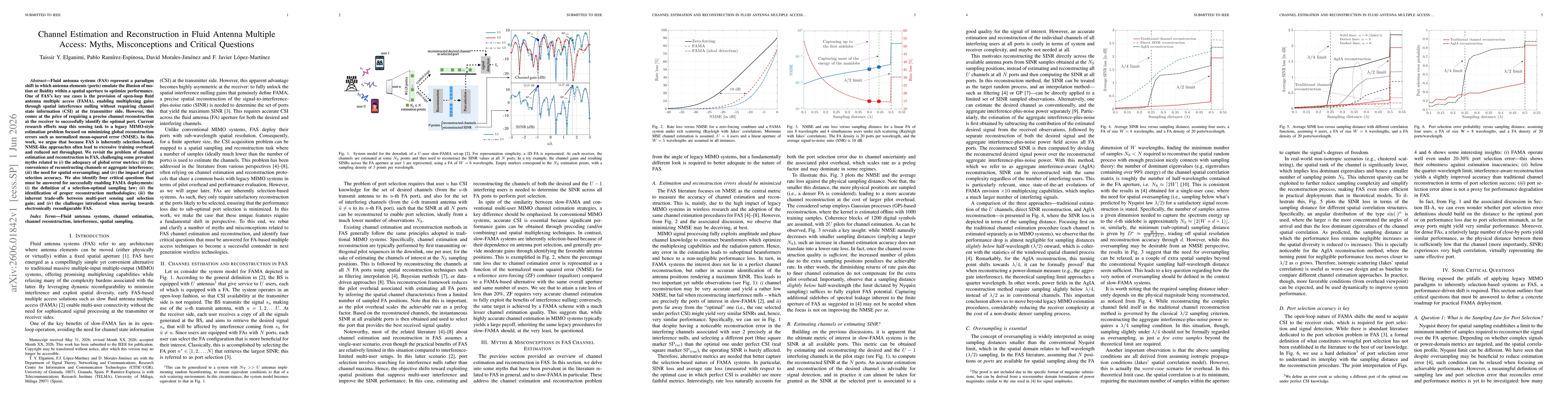 Thumbnail for Channel Estimation and Reconstruction in Fluid Antenna Multiple Access: Myths, Misconceptions and Critical Questions