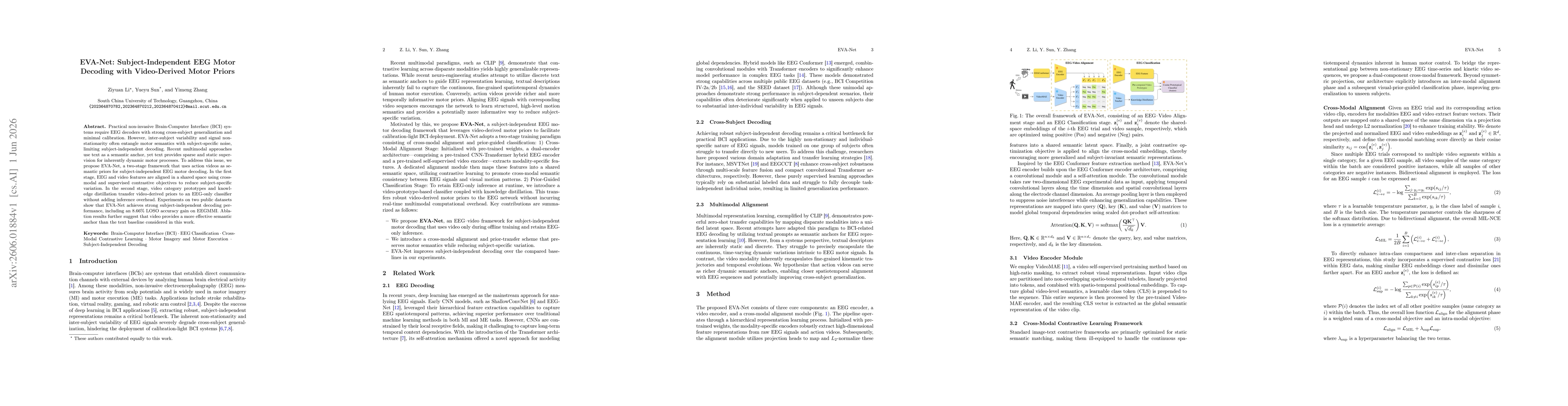 Thumbnail for EVA-Net: Subject-Independent EEG Motor Decoding with Video-Derived Motor Priors