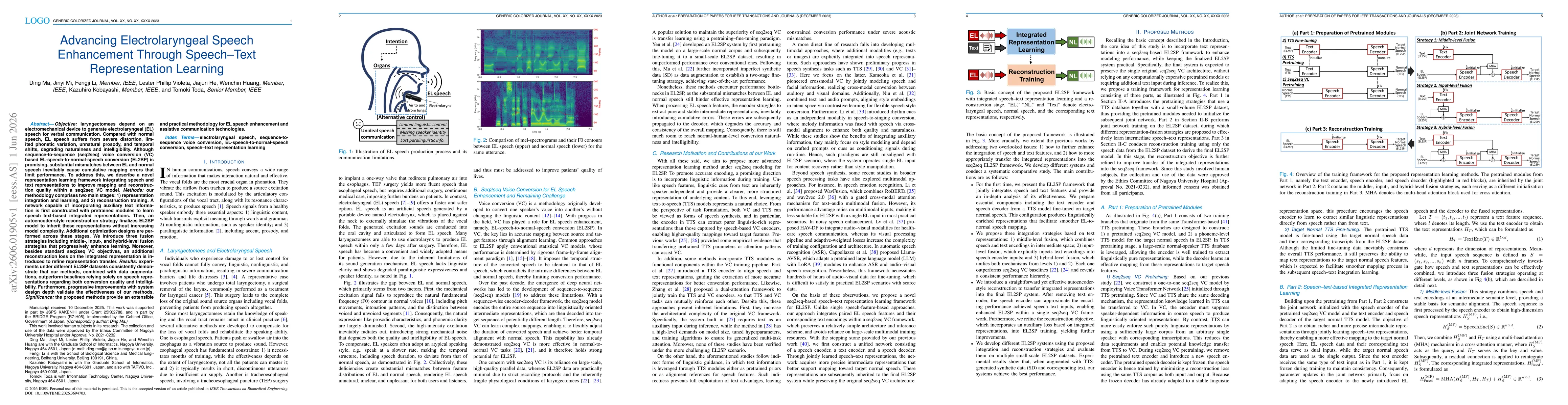 Thumbnail for Advancing Electrolaryngeal Speech Enhancement Through Speech-Text Representation Learning