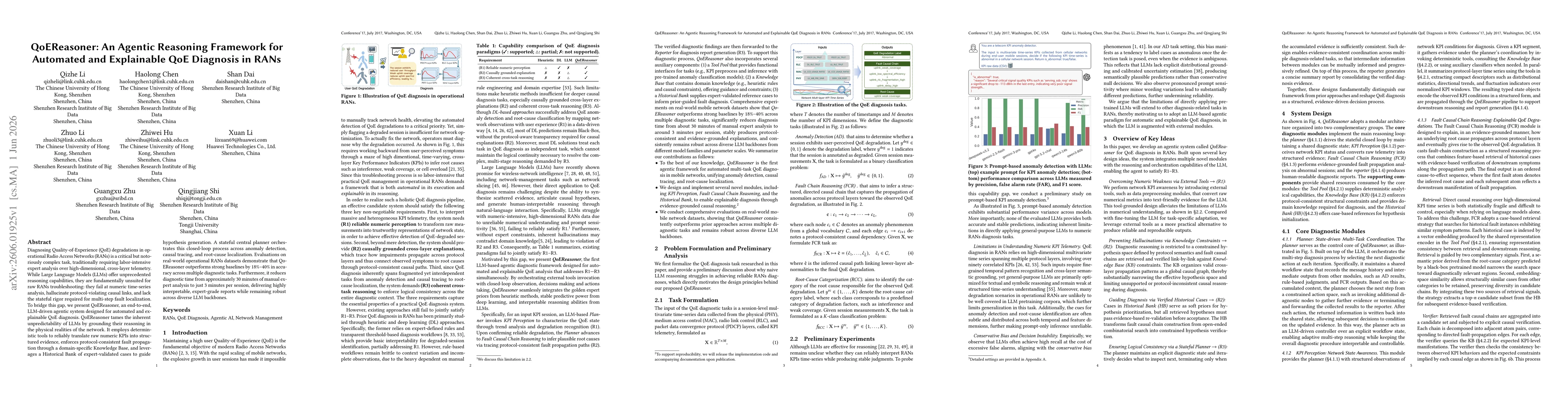 Thumbnail for QoEReasoner: An Agentic Reasoning Framework for Automated and Explainable QoE Diagnosis in RANs
